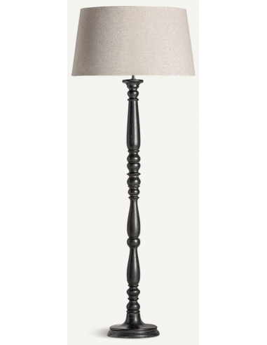 Gulvlampe Mangotræ Bomuld H167 Antik Sort Natur - Vical Home Lampoo