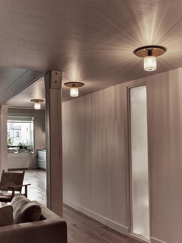 The Sun 270 Væglampe Loftlampe Guld Sølv - In The Sun Lampoo - 3700677612939