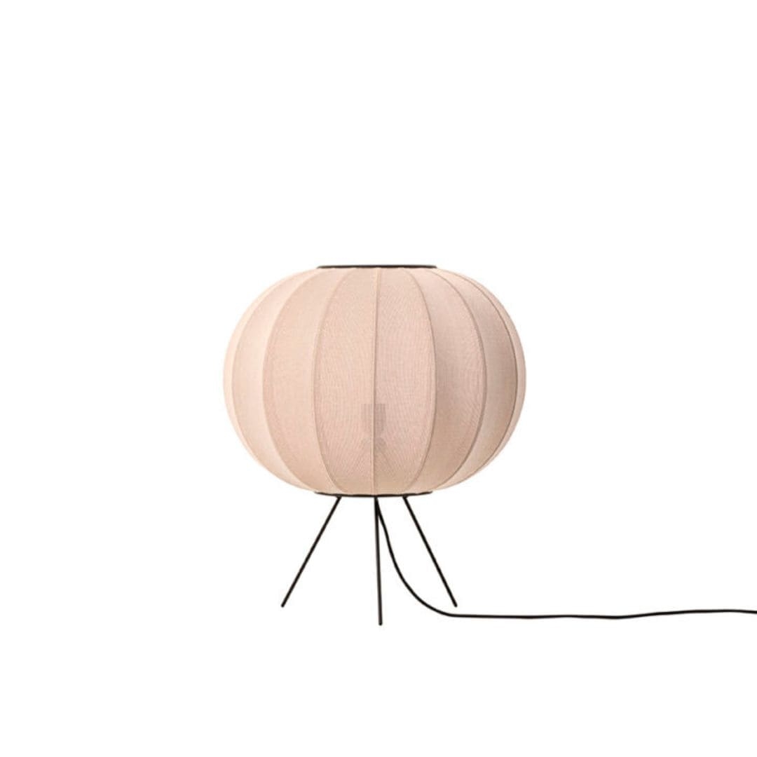 Knit Wit Round Gulvlampe Low Sand Stone Længe Lager Haves Made Hand - Made By Hand Lampoo  - 5710780451071