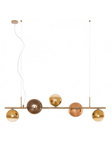 Roy Loftlampe Metal Glas B118 Antik Messing Gylden - Redo Lampoo