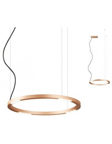 Union Pendellampe Aluminium Ø60 34w Smd Led Mat Guld - Redo Lampoo